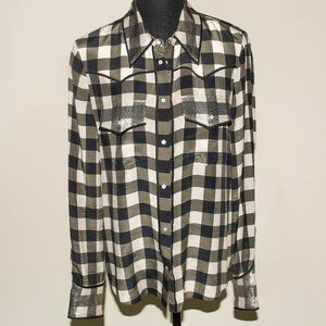 Alice & Olivia button down blouse - size M
